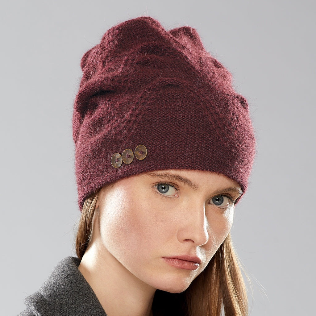 Women's winter Chevron hat