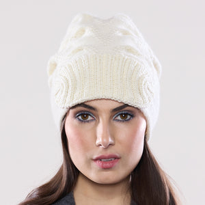 Women's winter Chevron Shield Hat shown in the colour winter.