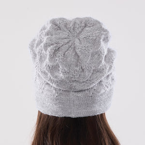 Women's winter Alexsis Simple Hat shown in the colour cloud.