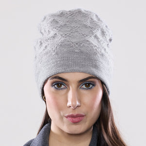 Women's winter Alexsis Simple Hat shown in the colour cloud.