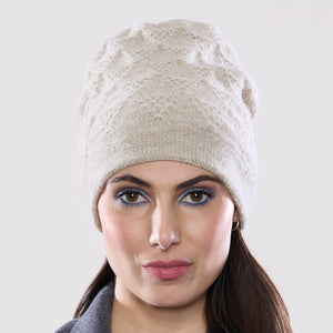 Women's winter Alexsis Simple Hat shown in the colour linen.