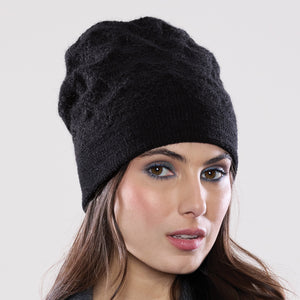 Women's winter Alexsis Simple Hat shown in the colour onyx.