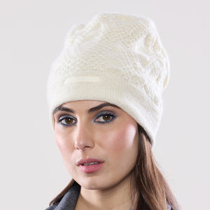 Women's winter Pavo Ribbon Toque shown in the colour winter.