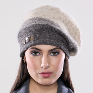 Women's winter Couloir Button Tam in coal to field.