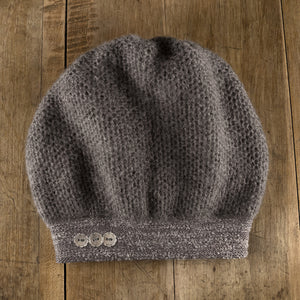 Lyra Cogwheel winter hat in shadow grey