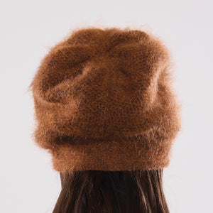 Women's winter Mountaineer Tam shown in the colour autumn.
