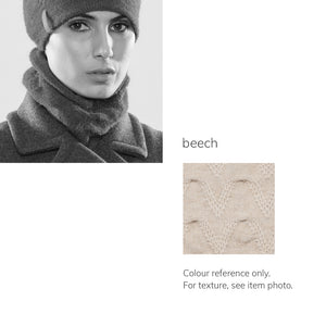 Women's winter Chevron Collar shown in the colour beech.