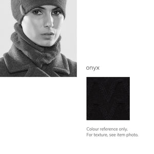 Women's winter Chevron Collar shown in the colour onyx.