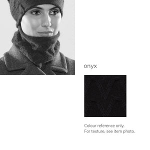 Women's winter Aries Collar shown in the colour onyx.