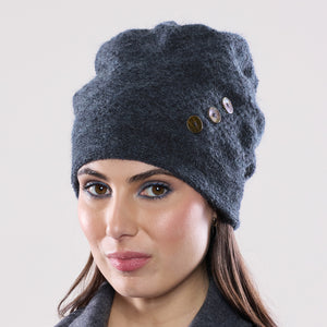 Women's winter Clendenan Toque shown in the colour midnight.
