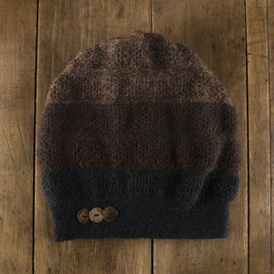 Women's winter Berkeley Toque in black to earth