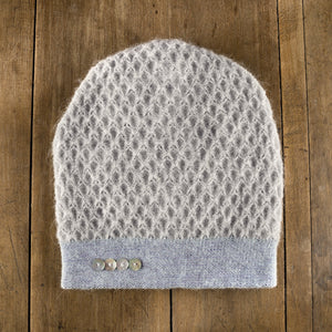 Honeycomb 2-Tone Hat in powder/stone
