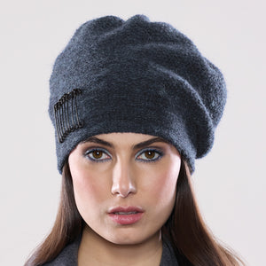 Women's winter Rossmere Punk Tam shown in the colour midnight.