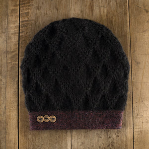 Superscale Duo Hat in wine/onyx