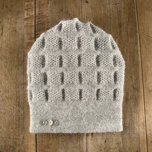 Rosseau Split Back winter hat in cloud