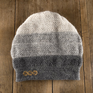 Women's winter Berkeley Toque in flannel to oyster